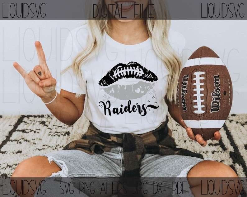 Raiders svg, Raiders Football Lips SVG, Cricut,Silhouette#4