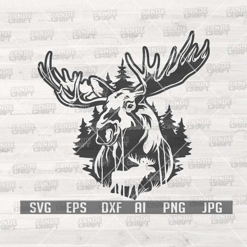 Deer Fish Hunting Outdoor SVG Cutting File