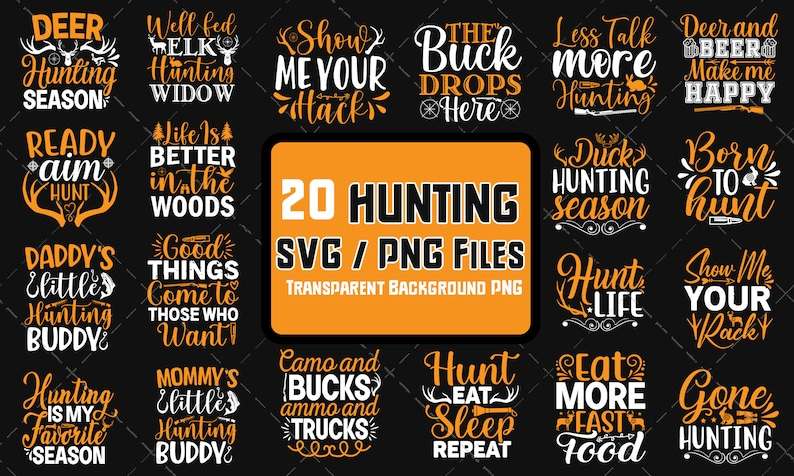 Hunting Svg Bundle, 20 Hunting SVG Duck Hunting Fishing Files
