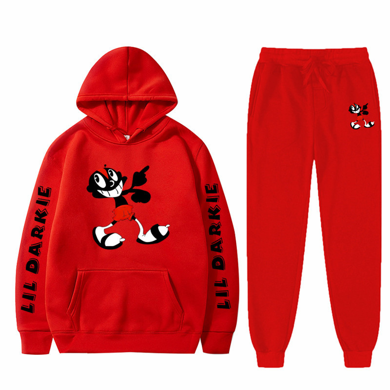 Lil Darkie Hoodies Pants 2PCs, Lil Darkie Interest Hoodies Pants Two ...