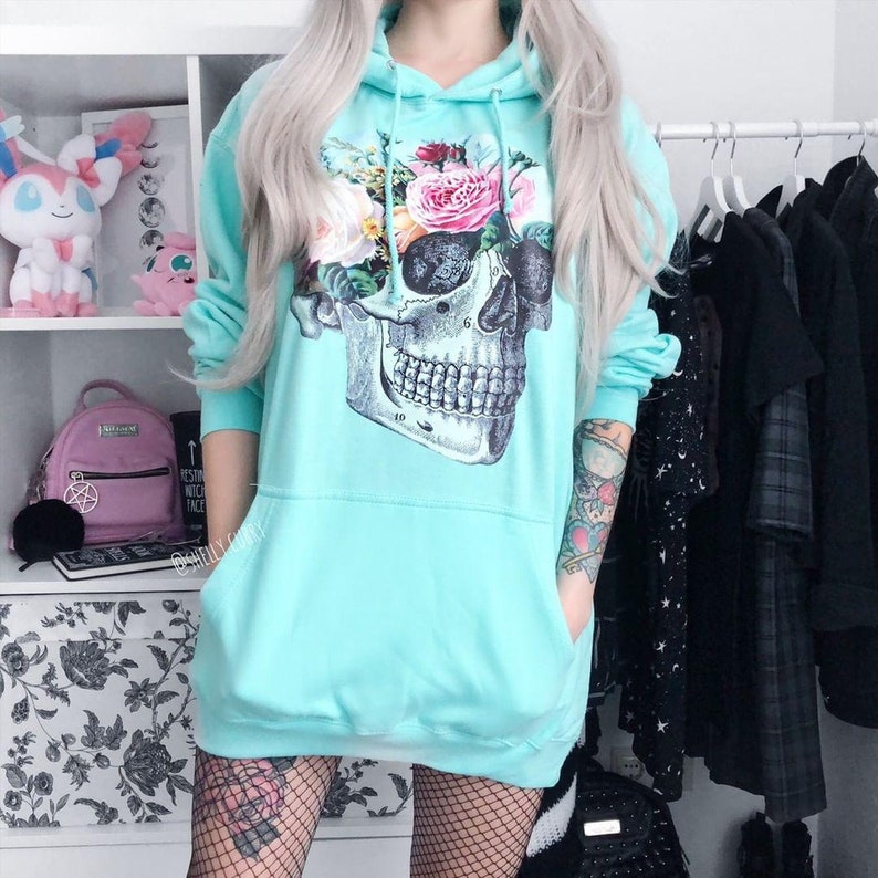 women's skull hoodies