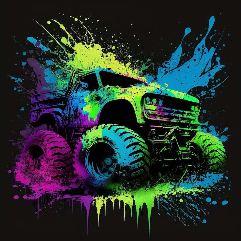 Monster Truck Svg, Monster Truck Boys Design SVG#1