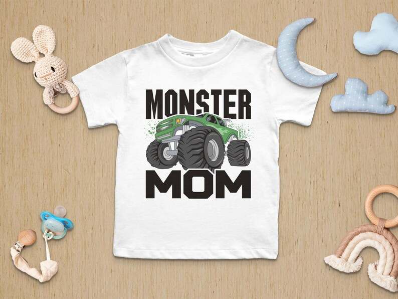 Simple Monster Truck Svg, Cute Monster Truck Mom Svg#4