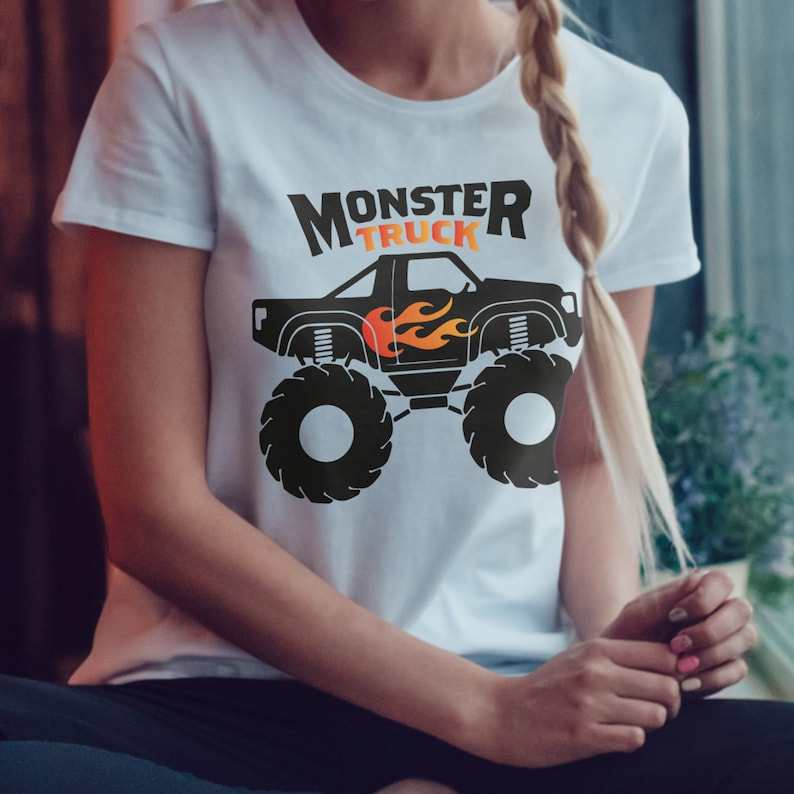 Simple Monster Truck Svg, Big Truck Svg#2