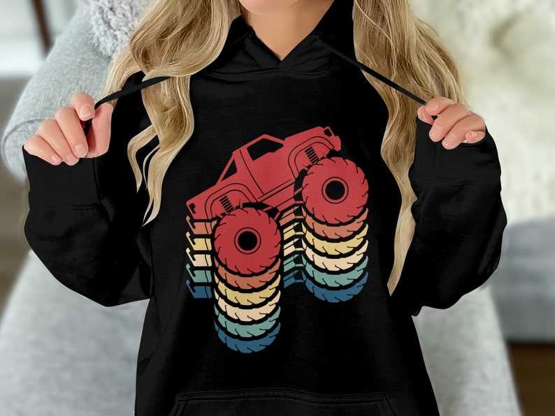 Monster Truck Svg, Retro Monster Truck Svg Monster Truck Lover Svg#3