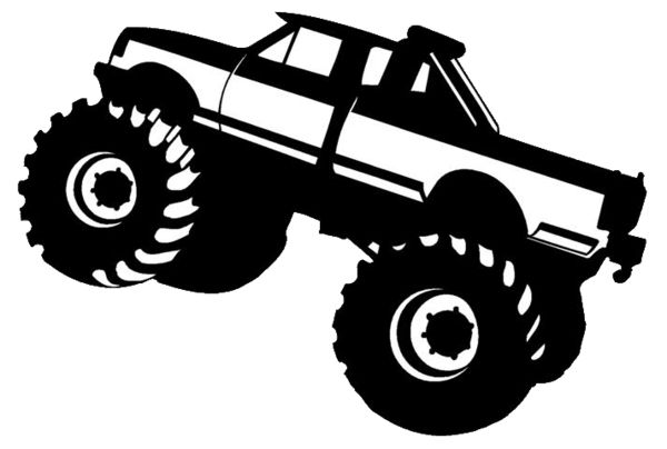 Free Monster Truck Svg, Truck Silhouettes Svg
