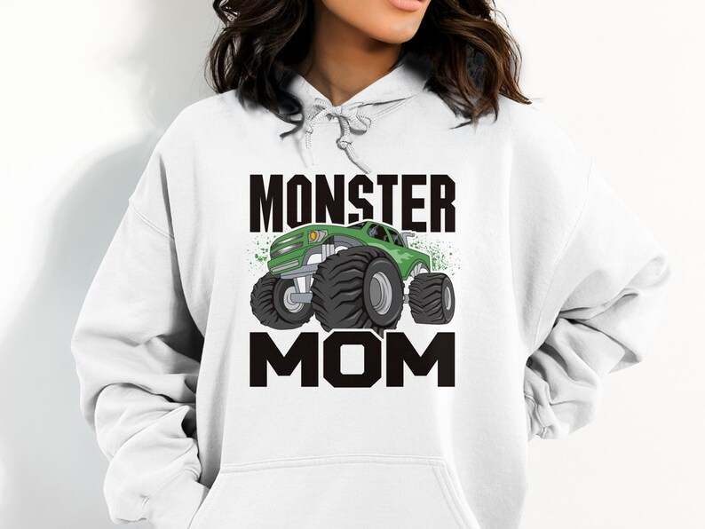 Simple Monster Truck Svg, Cute Monster Truck Mom Svg#1