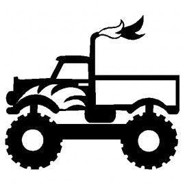 Free Monster Truck Svg, Monster Truck Silhouette Clipart Svg