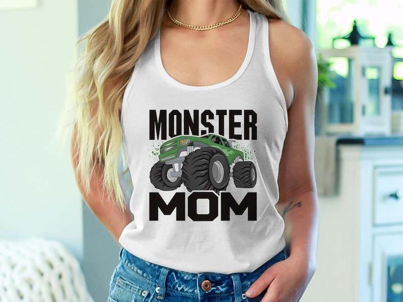 Simple Monster Truck Svg, Cute Monster Truck Mom Svg#2