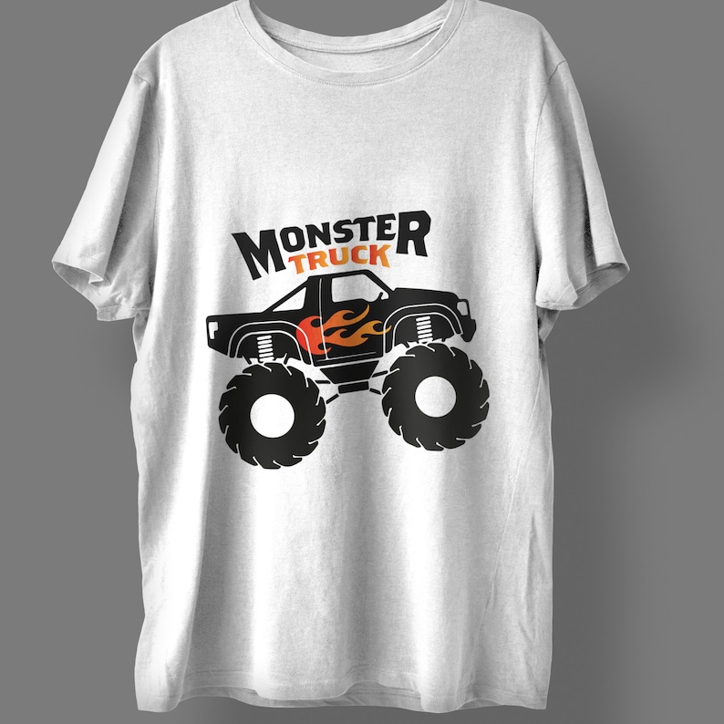 Simple Monster Truck Svg, Big Truck Svg