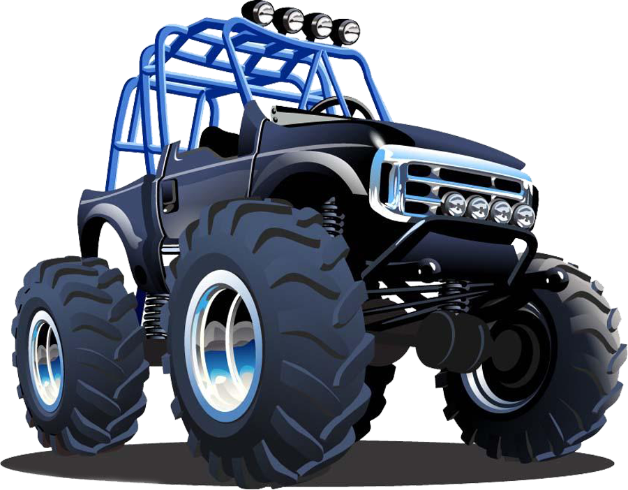 Free Monster Truck Svg, Blue Desert SUV Svg