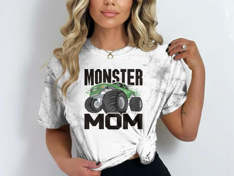 Simple Monster Truck Svg, Cute Monster Truck Mom Svg#3