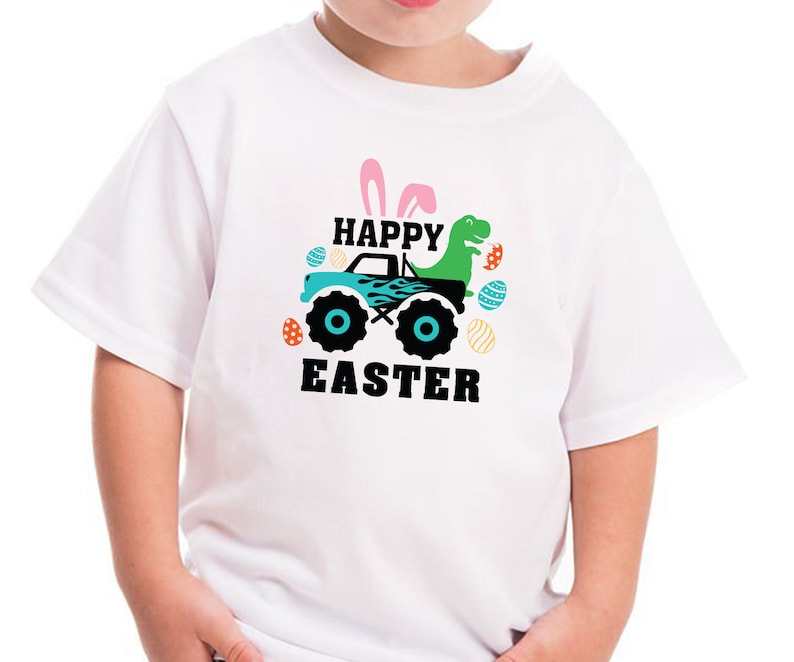Monster Truck Svg, Easter Dinosaur Svg T-Rex Svg#4