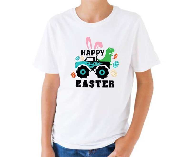 Monster Truck Svg, Easter Dinosaur Svg T-Rex Svg#3