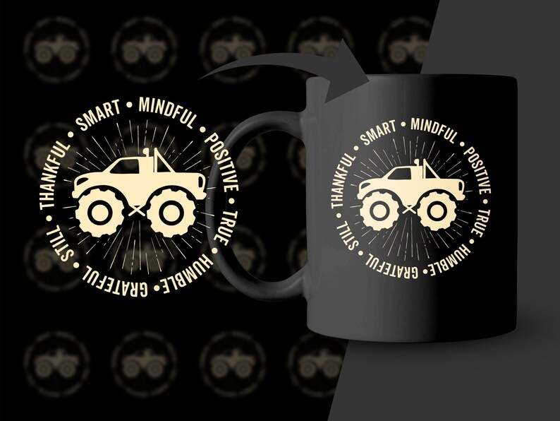 Simple Monster Truck Svg, Cute Monster Truck Mom Svg Monster Jam Svg#6