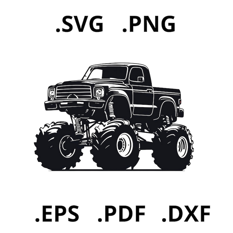 Simple Monster Truck Svg, Off Road Svg