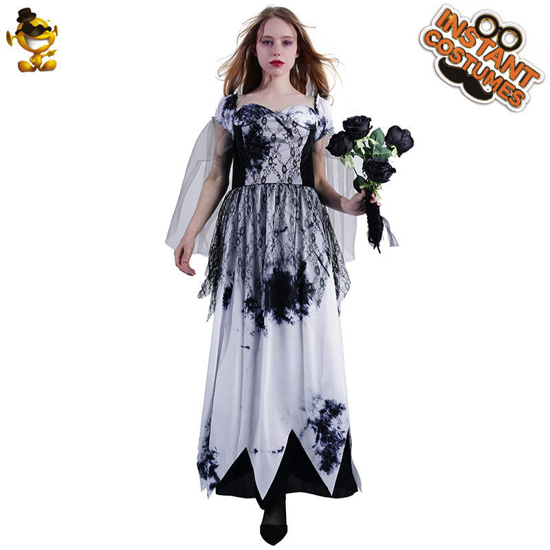 CalineCouture Corpse Bride Dress - Halloween Costume