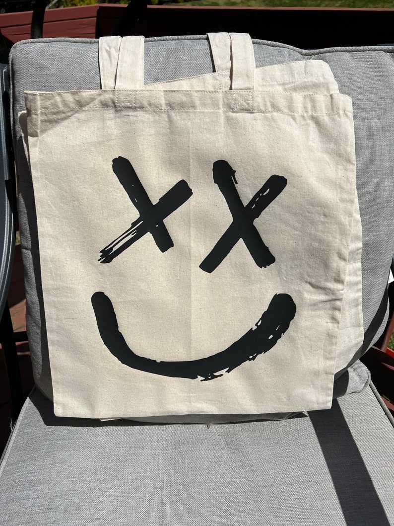 Harry Styles New Album 2022 Totebag, Harry's House Or Louis Tomlinson Smiley Totebag#2