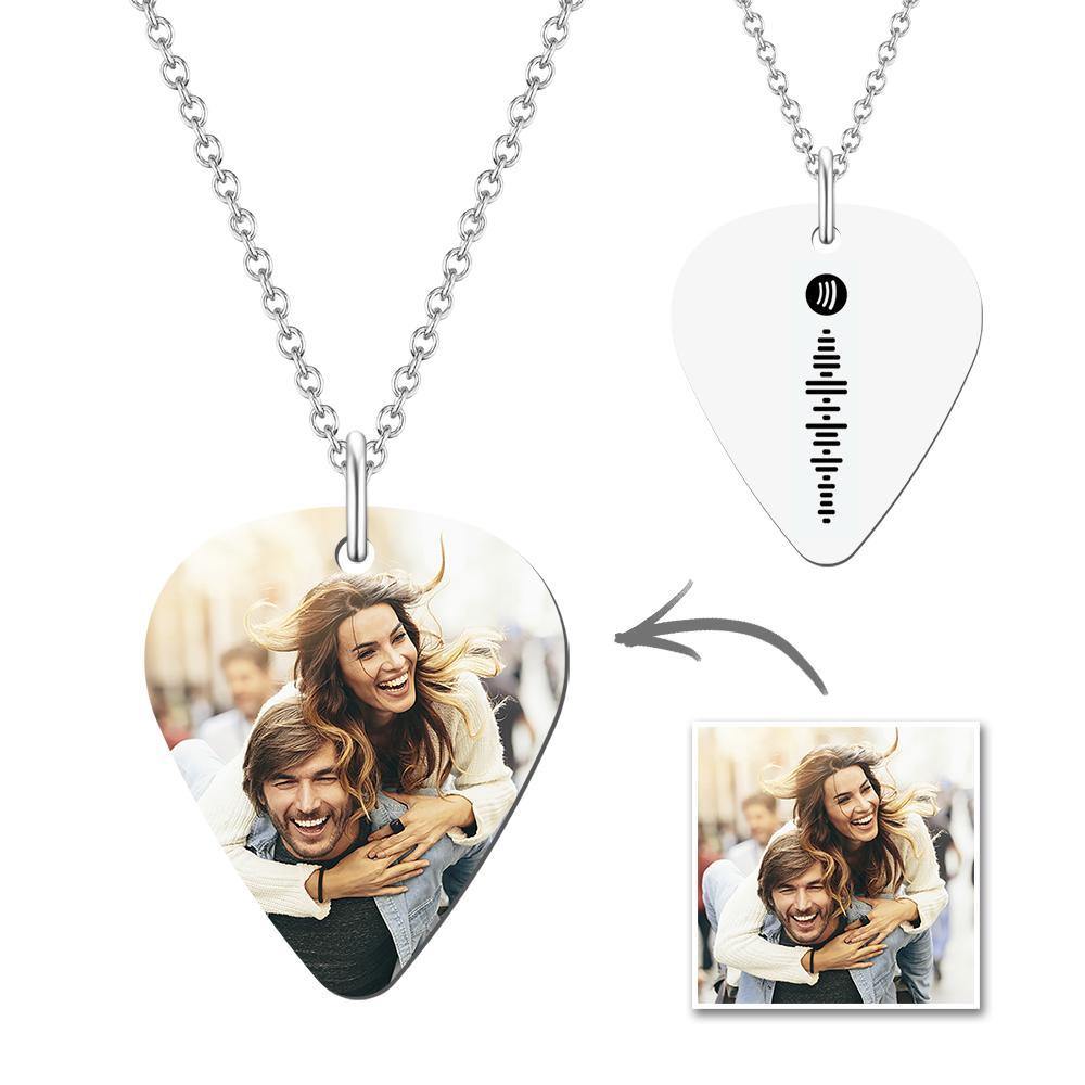 Spotify Necklace Custom Guitar Pick 