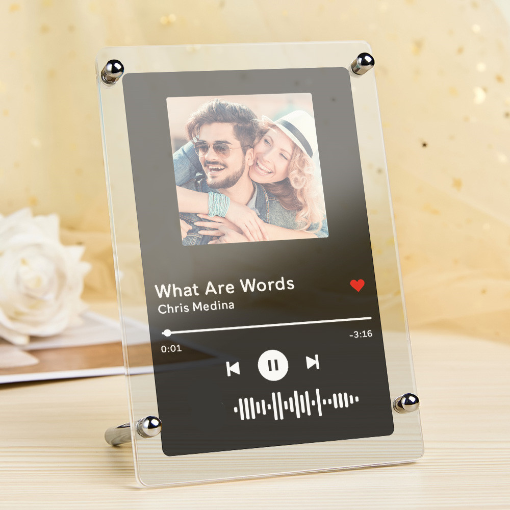Music Photo Frame Scannable Music Fashion Plaque Home Decor Gift For