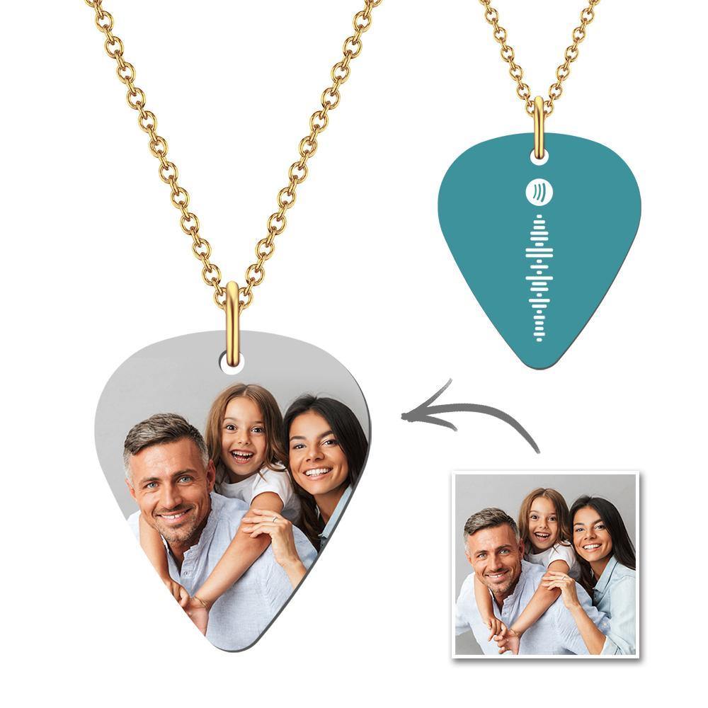 Spotify Necklace Custom Guitar Pick 