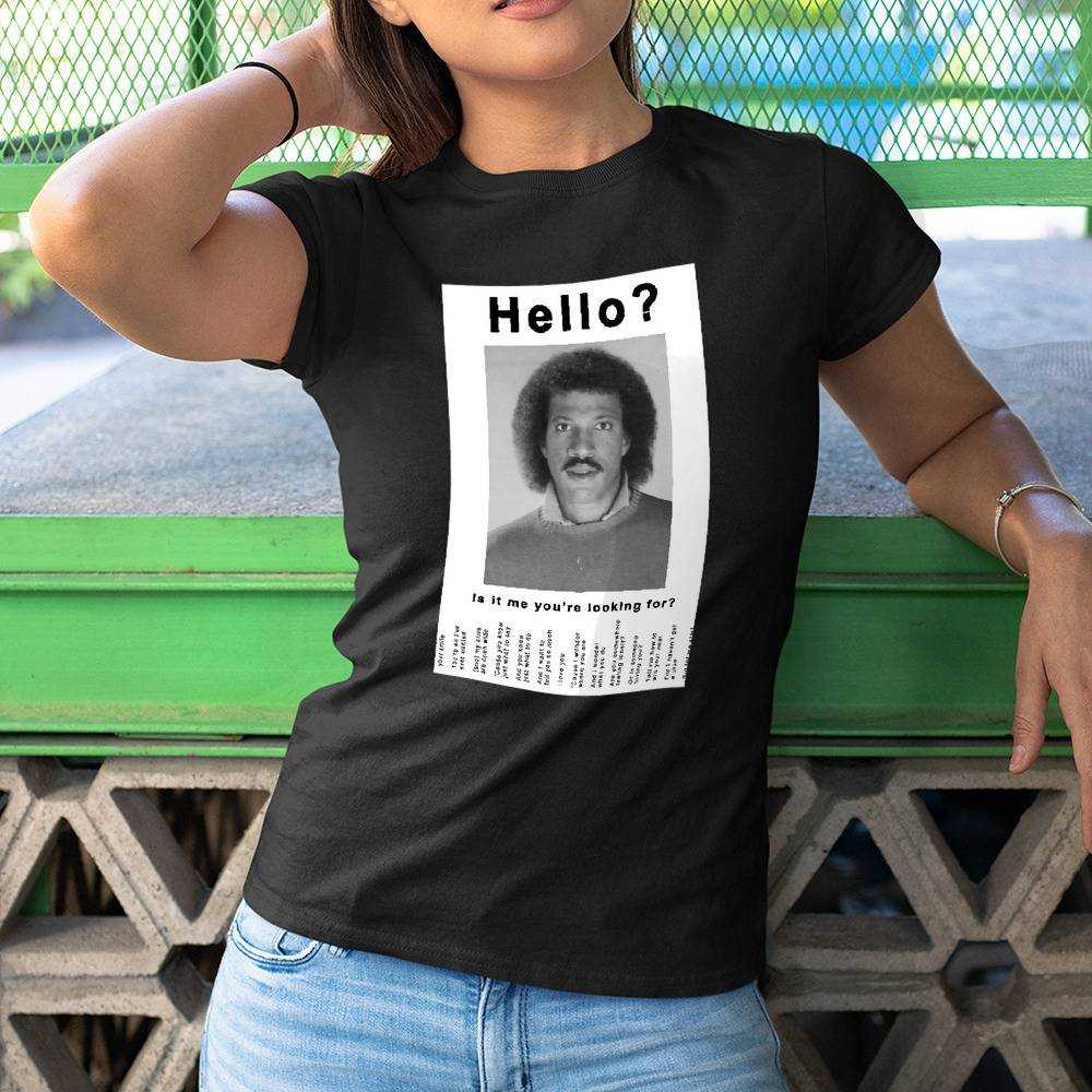 Hello Meme T-shirt Is It Me You're Looking For T-shirt Cotton