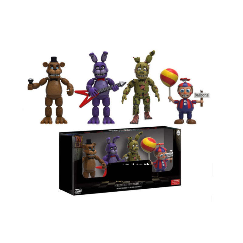 6pcs Five Nights at Freddys Cake Topper Set, FNAF Brazil