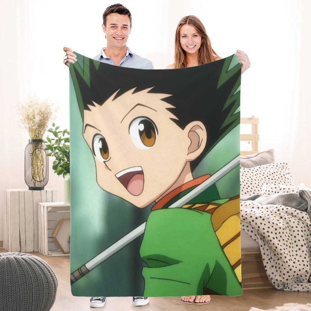 QTRT HUNTER × HUNTER - Leorio, Kurapika, Killua, GON · FREECSS 3D Printed  Blanket Cartoon Anime Characters Soft Plush Flannel Blanket Quilt Anime  Fans Otaku Gift Bedding : : Home & Kitchen