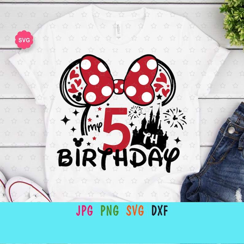 2023 Minnie Mouse Svg, Birthday Squad Svg, Family Vacation