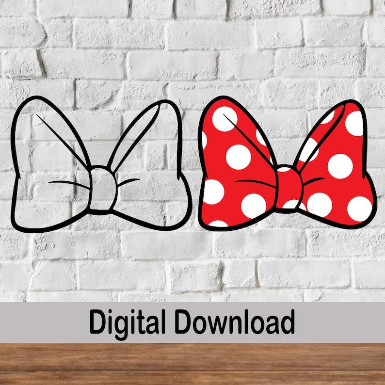 Minnie Mouse Red Dress Polka Dots Svg Creativity and Fun Digital Download