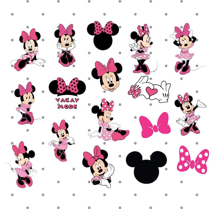 16 Free Minnie Mouse Bow SVG - Express Your Disney Love – 8SVG