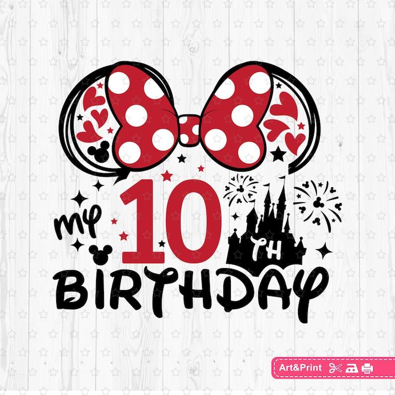 2023 Minnie Mouse Svg, Birthday Squad Svg, Family Vacation