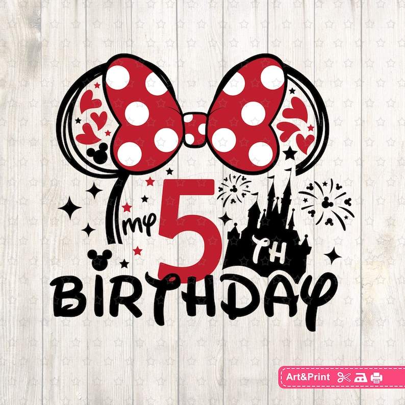 Two Minnie Mouse Svg, Minnie Head Svg, Birthdady Svg, Svg Files