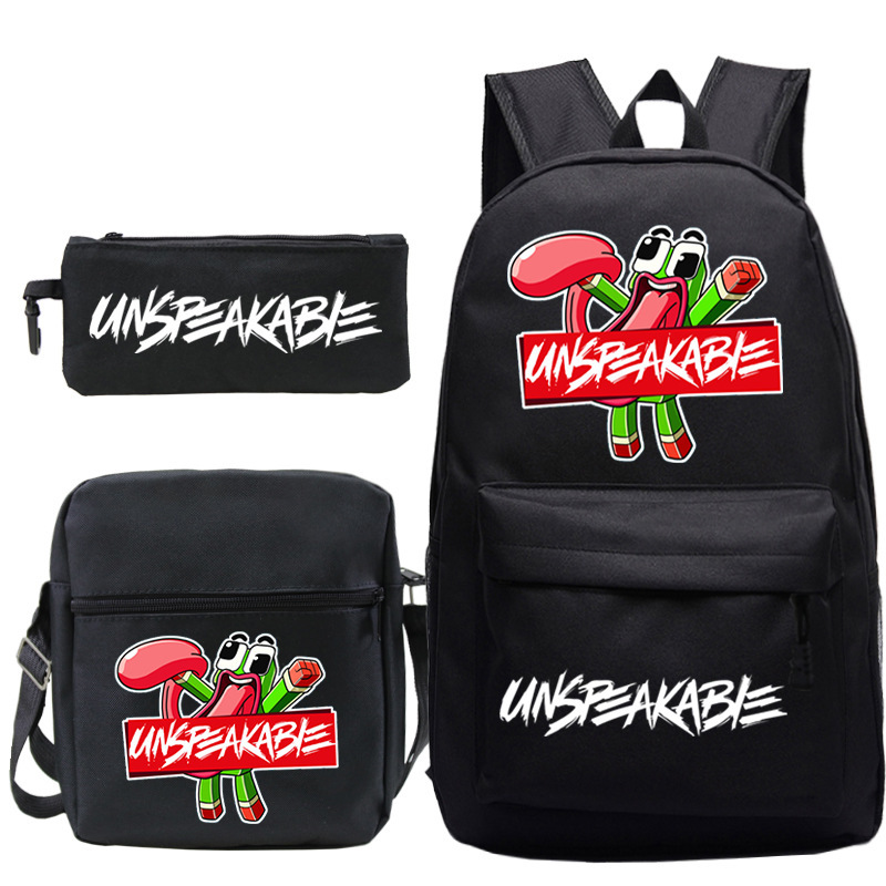 Cartoon Teens Laptop Bag Boy Bookbag with Travel Bag, Best Chrismas Backpack Set for Kids#3