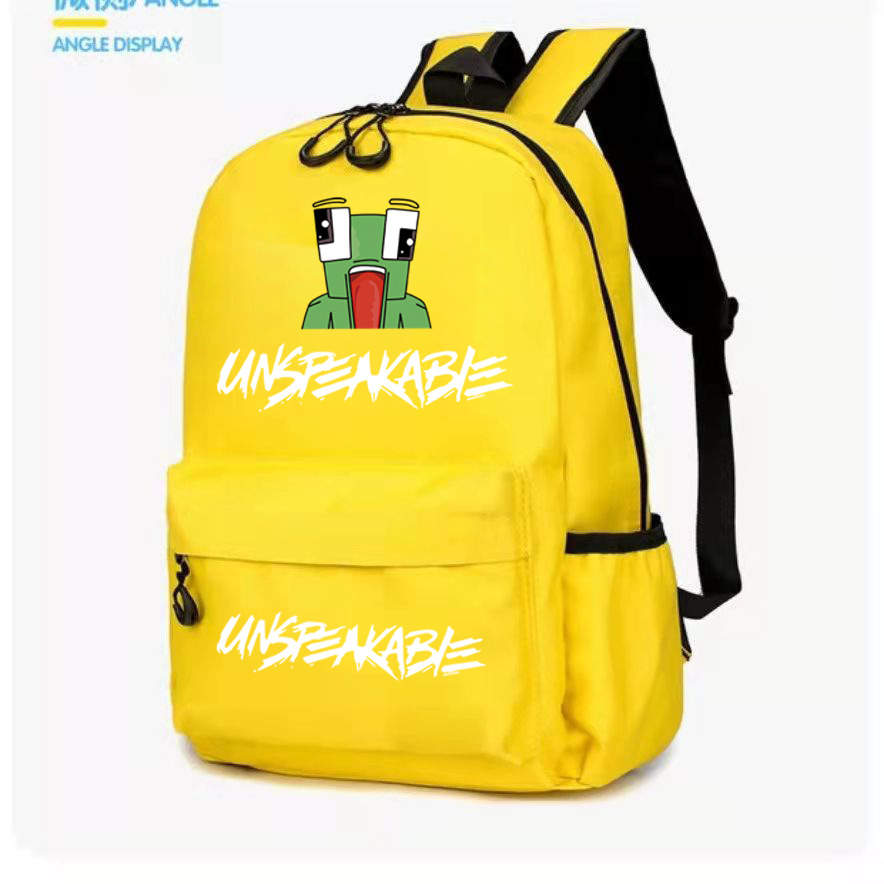 UNSPEAKABLE Canvas School Bag, Unspeakable Backpack#5