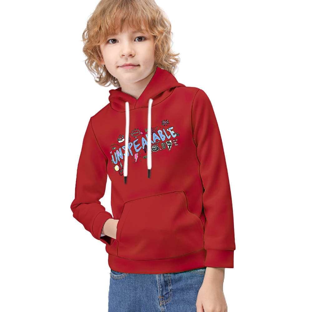 Unspeakable Kid Hoodie Long Sleeve Doodle Kid Hoodie