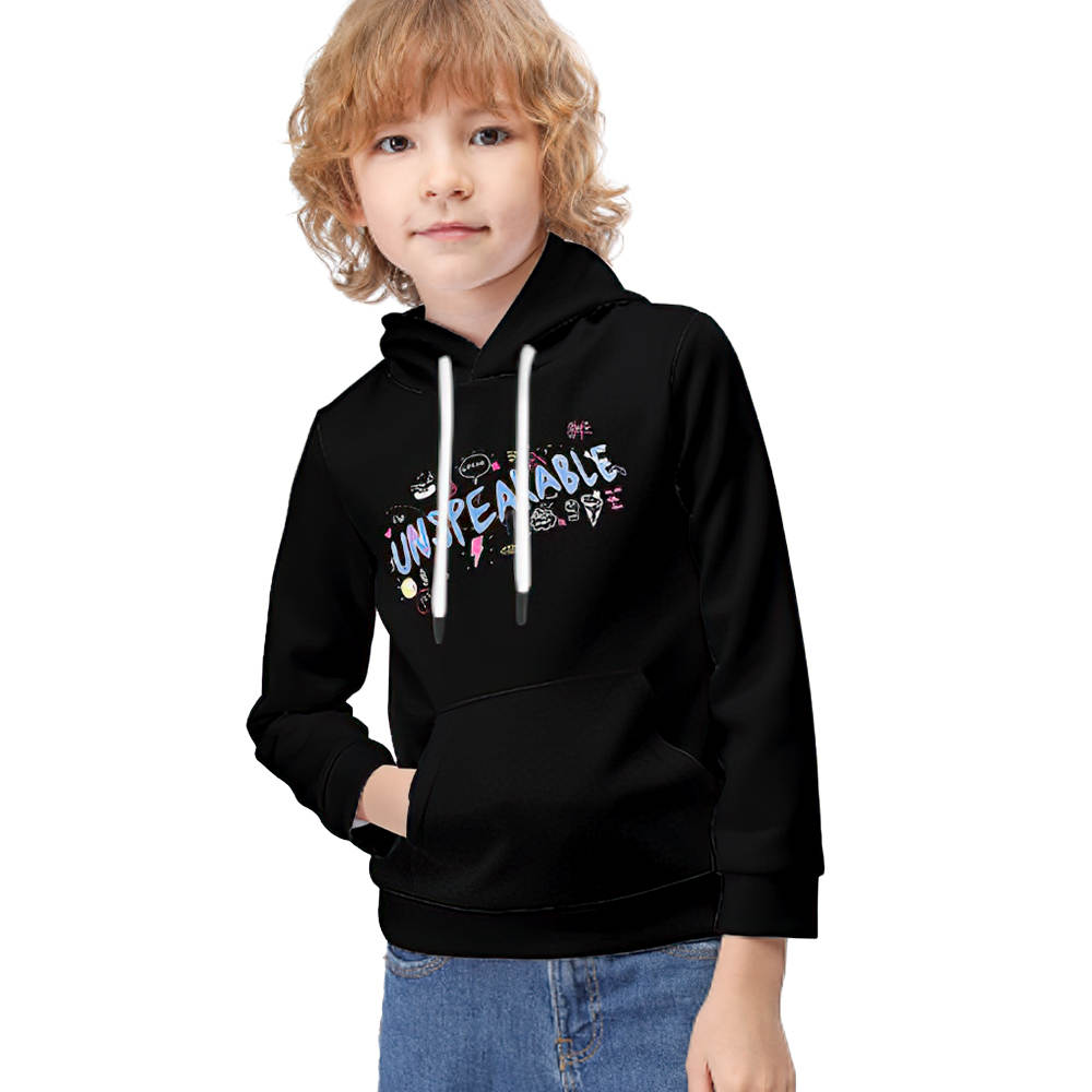 Unspeakable Kid Hoodie Long Sleeve Doodle Kid Hoodie