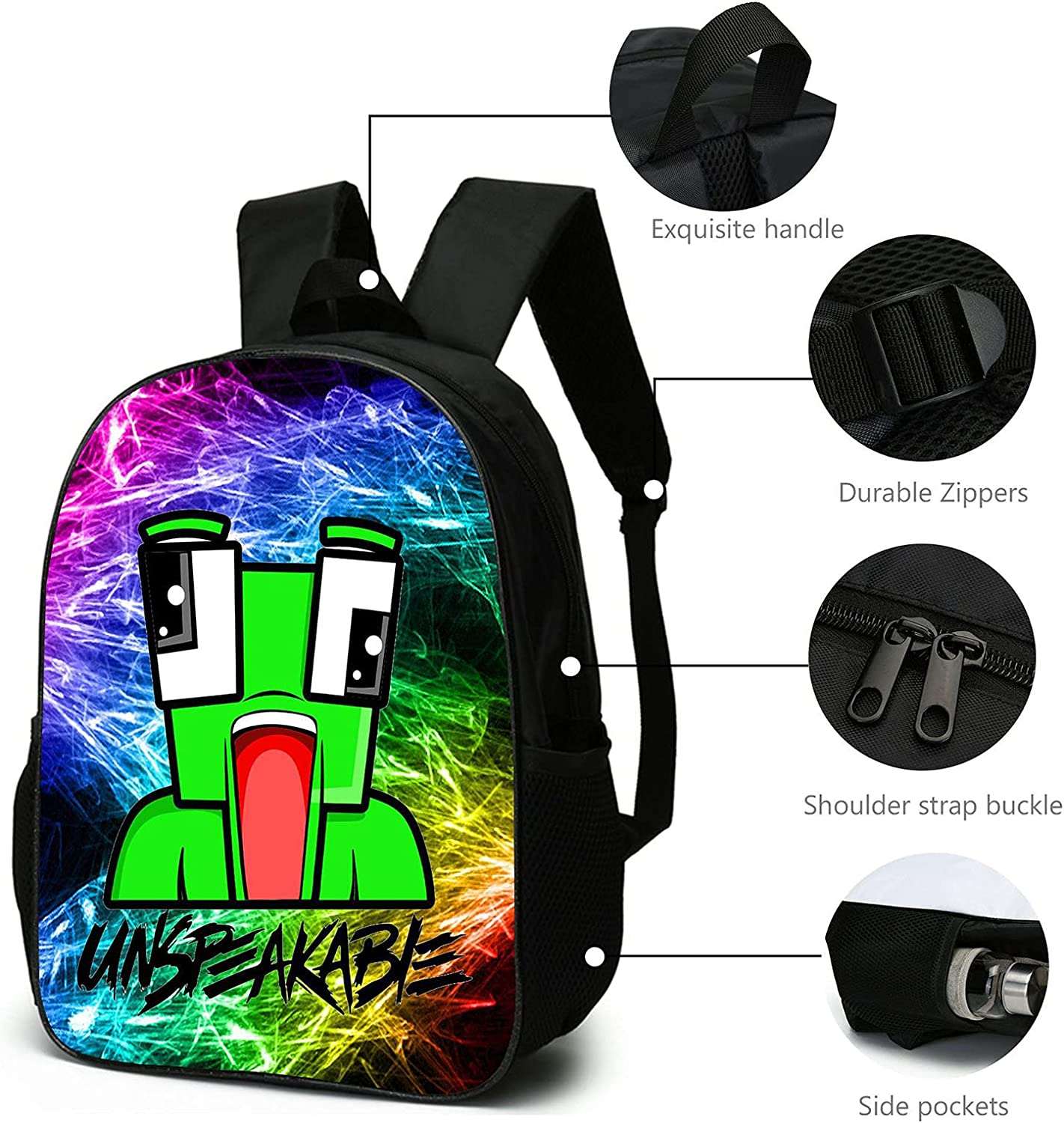 Unspeakable Kids School Bag Set, Boys Girls Chrismas Gift#3