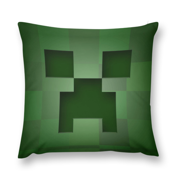 Enderman Head Pixel Pillow, Minecraft Game Pillow