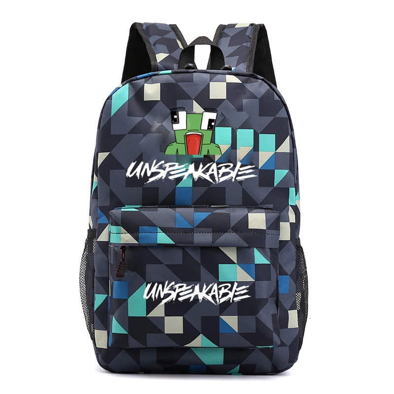 New Unspeakable Printed Backpack, Travel Bag, Computer Bag#8