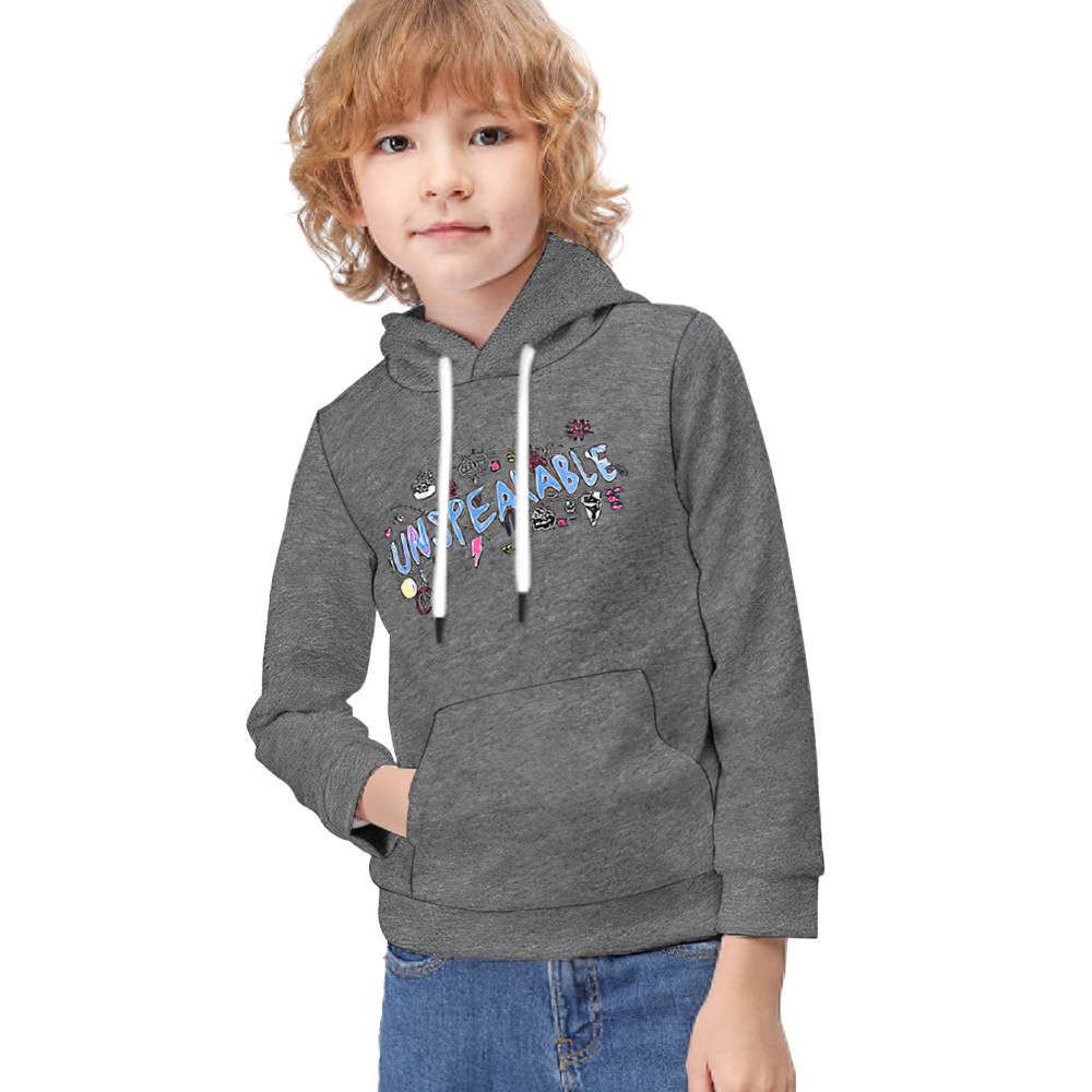 Unspeakable Kid Hoodie Long Sleeve Doodle Kid Hoodie
