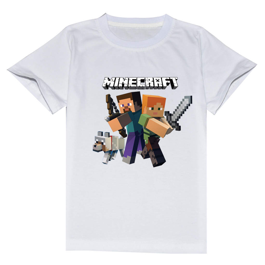 Minecraft Steve and Friends Kids T-Shirt