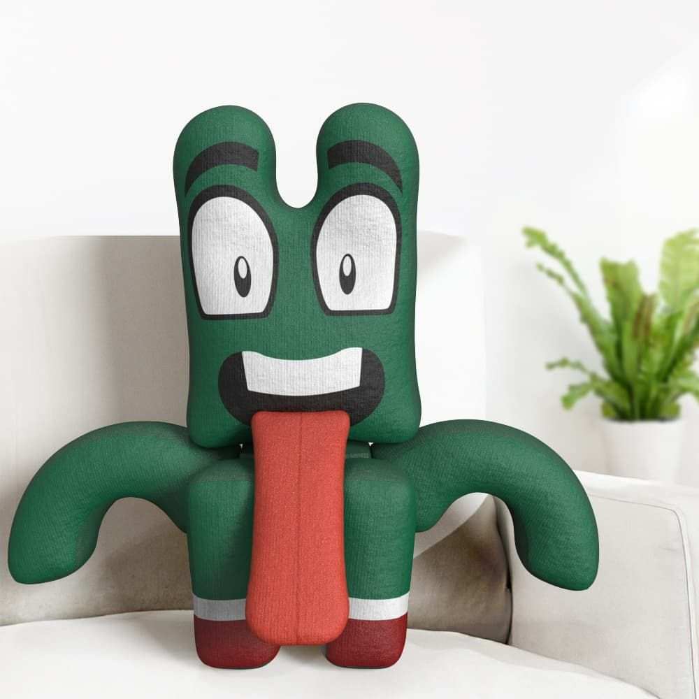 Minecraft Creeper Boy's Slipper 3D Green Plush Novelty Footwear