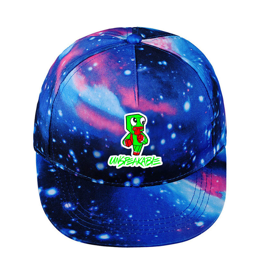 Unspeakable Starry Sky Blue Fashion Cartoon Personality Trend Baseball Cap#3