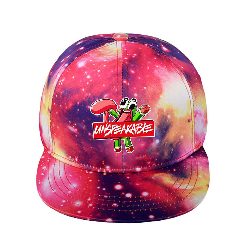 Unspeakable Starry Sky Red Fashion Cartoon Personality Trend Baseball Cap#4