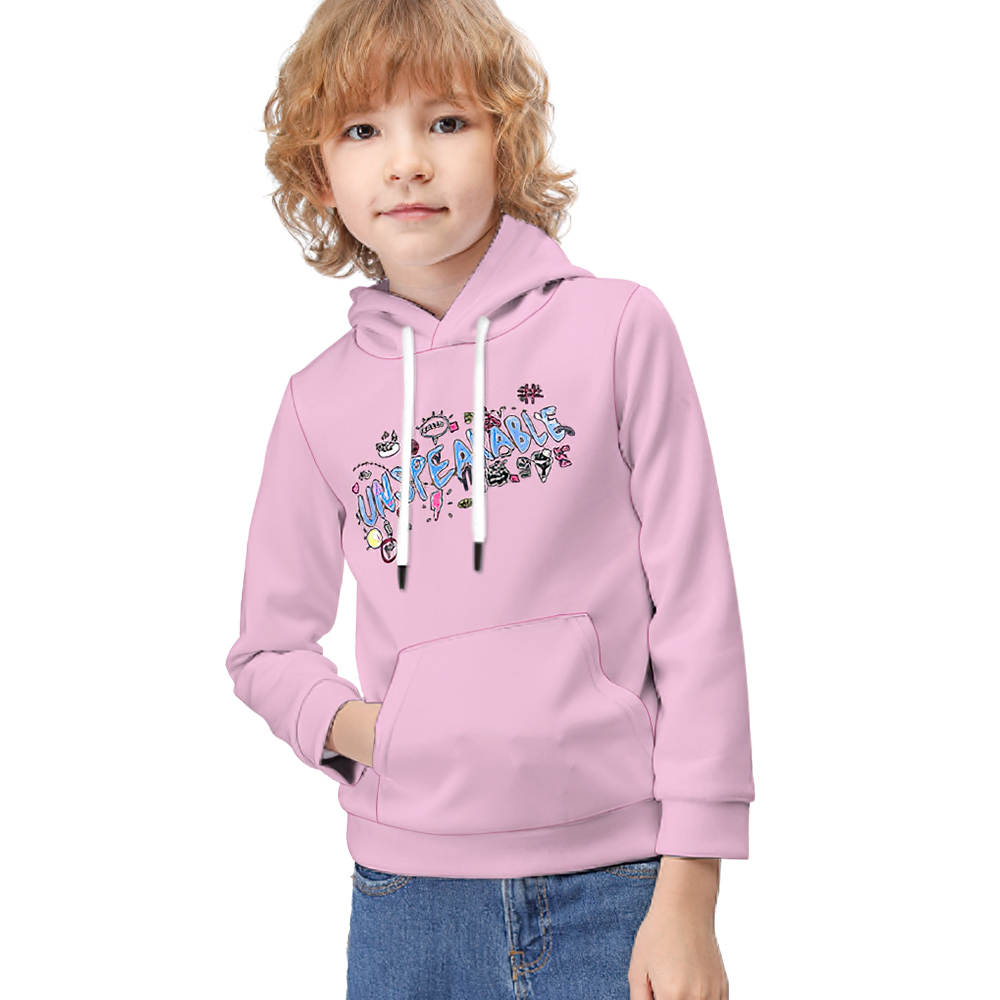 Unspeakable Kid Hoodie Long Sleeve Doodle Kid Hoodie