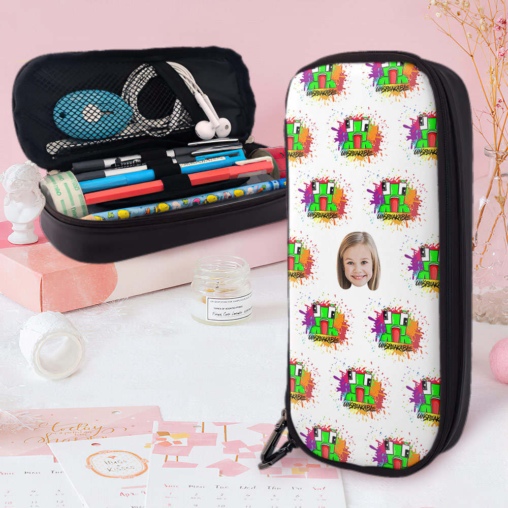 Unspeakable Backpack With Pencil Box Unspeakable Logo Big Capacity Pencil Case