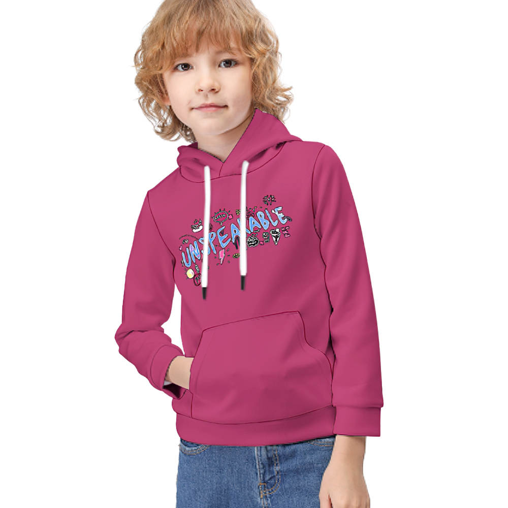 Unspeakable Kid Hoodie Long Sleeve Doodle Kid Hoodie
