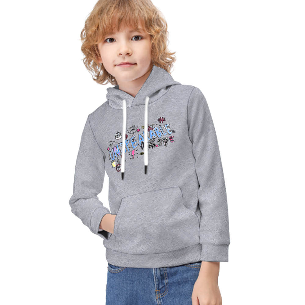 Unspeakable Kid Hoodie Long Sleeve Doodle Kid Hoodie