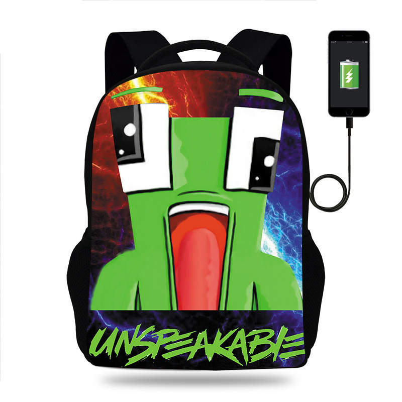 Unspeakable USB Multifunctional Schoolbag, Student Children Backpack, Printed Computer Backpack#11